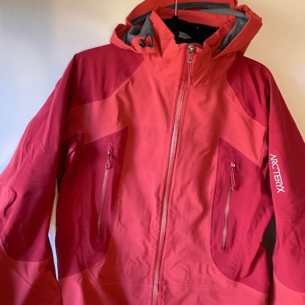 Arc'teryx red women's ski jacket